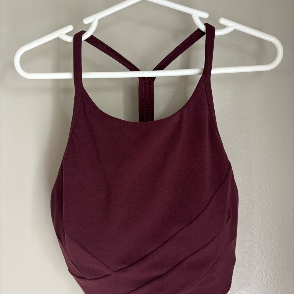 Lululemon Flow Y Wrap-Front High-Neck Yoga Bra - Size 2